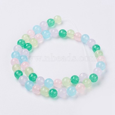 Natural White Jade Beads Strands(G-G756-01-10mm)-2