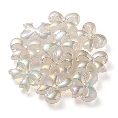 UV Plating Luminous Transparent Acrylic Beads(OACR-P010-07E)-3