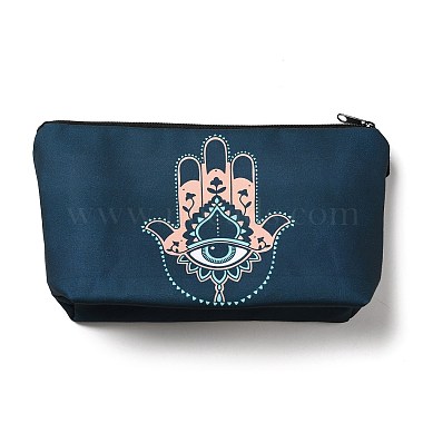 Evil Eye & Hamsa Hand Theme Polyester Cosmetic Pouches(ABAG-D009-01J)-2