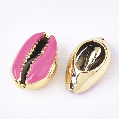 Electroplated Cowrie Shell Beads(SSHEL-T008-11G-05)-2