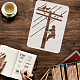 Plastic Drawing Painting Stencils Templates(DIY-WH0396-612)-3