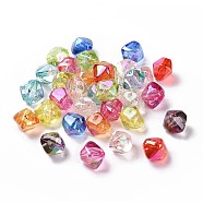 Transparent Acrylic Beads, Bicone, Mixed Color, 16.5x18.5x16.5mm, Hole: 2.5mm(OACR-P011-12L)