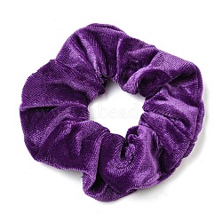 Lint Elastic Hair Accessories, for Girls or Women, Scrunchie/Scrunchy Hair Ties, Dark Orchid, 100mm(OHAR-PW0007-10C)
