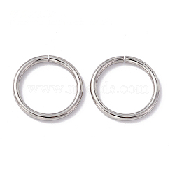 Non-Tarnish 304 Stainless Steel Jump Rings, Open Jump Rings, Round Ring, Stainless Steel Color, 25x2mm(STAS-C040-01L-P)