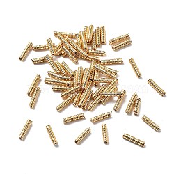 Copper Wire, French Wire Gimp Wire, for Embroidery & Jewelry Making, Golden, 8.5x2mm, Hole: 0.8mm, 20g/set(FIND-H007-01G)