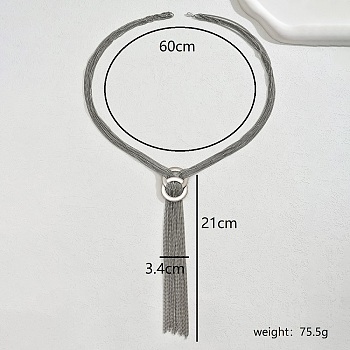 Stainless Steel Tassel Necklaces for Women