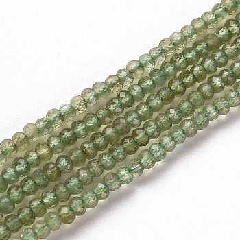 Natural Apatite Beads Strands, Rondelle, Faceted, 3x2mm, Hole: 0.5mm, about 188~190pcs/strand, 15.35 inch(39cm)