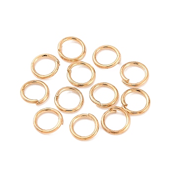 Metal Open Jump Rings, Light Gold, 4x0.5mm