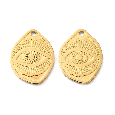 Real 18K Gold Plated Eye 316L Surgical Stainless Steel Pendants