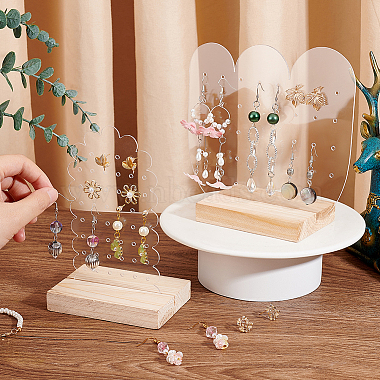 Transparent Acrylic Earring Diaplay Stands(EDIS-WH0029-80D)-3