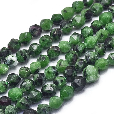 6mm Round Ruby in Zoisite Beads