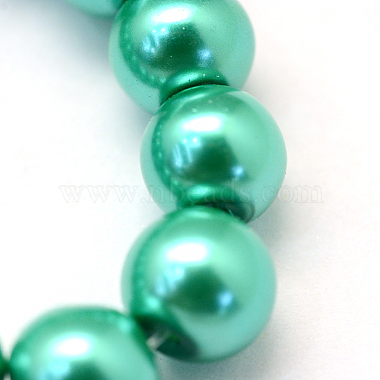 Baking Painted Pearlized Glass Pearl Round Bead Strands(HY-Q003-10mm-29)-3
