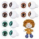 ahadermaker 6 paires 3 couleurs yeux artisanaux de poupée en acrylique en forme de larme(DIY-GA0004-57C)-1