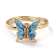 Butterfly Fidget Ring for Anxiety Stress Relief(RJEW-P024-01D)-1