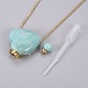 Natural Amazonite Openable Perfume Bottle Pendant Necklaces(G-K295-A04-G)-4