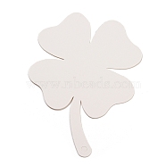 50Pcs Clover Paper Gift Tags, DIY Craft Hanging Tags, White, 13x9.6x0.04cm, Hole: 4.5mm(AJEW-D065-01B)