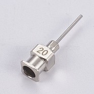 Stainless Steel Fluid Precision Blunt Needle Dispense Tips, Stainless Steel Color, 25x6x5.5mm, Hole: 4mm, Pin: 0.8mm(TOOL-WH0117-14C)