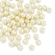 Glass Pearl Beads Strands, Round, Pearlized, Creamy White, 8.5x7.5mm, Hole: 1.6mm, about 694pcs/500g(HY-XCP0001-21)