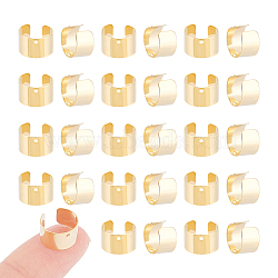 50Pcs 304 Stainless Steel Ear Cuff Findings, with Hole, Golden, 10x9x6mm, Hole: 0.9mm(STAS-UN0055-97)