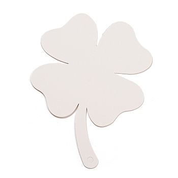 50Pcs Clover Paper Gift Tags, DIY Craft Hanging Tags, White, 13x9.6x0.04cm, Hole: 4.5mm