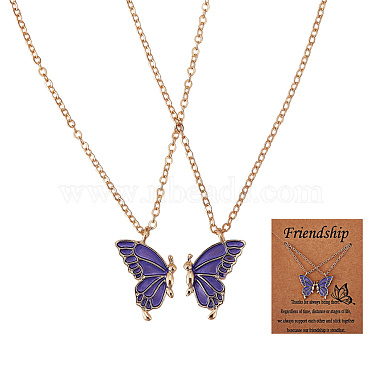 Purple 316 Surgical Stainless Steel Necklaces