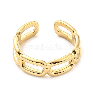 304 Stainless Steel Open Cuff Ring for Women(RJEW-C016-06G)-2