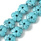 teints turquoise synthétique perles brins(G-H023-B09-01)-1