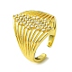 Brass Micro Pave Cubic Zirconia Open Cuff Rings(RJEW-K256-33G)-1