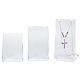 3Pcs 3 Sizes Transparent Acrylic Necklace Display Stands(NDIS-WH0009-18)-1