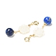Décorations de pendentif rond en lapis-lazuli naturel(G-G008-11G)-3