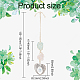 Quartz rose brut naturel et décoration pendentif en aventurine verte naturelle(HJEW-WH0043-19B)-2