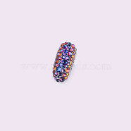 Glass Rhinestone Flat Back Cabochons, Back Plated, Faceted, Half Round, Montana, 1.9~2x1mm, about 1440pcs/bag(RGLA-S002-06SS-43)
