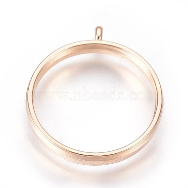 Light Gold Ring Alloy Pendants