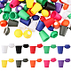 chgcraft 80pcs 10 couleurs extrémités de cordon d'arrêt de cloche amovibles en plastique(KY-CA0001-53)-1