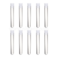 Clear Tube Plastic Bead Containers with Lid, 12mm wide, 74.5mm long(Clear Tube), 82mm long(including the cover), Capacity: 15ml(0.5 fl. oz)(C065Y)