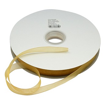 Polyester Organza Ribbon, Goldenrod, 3/8 inch(9mm), 200yards/roll(182.88m/roll)