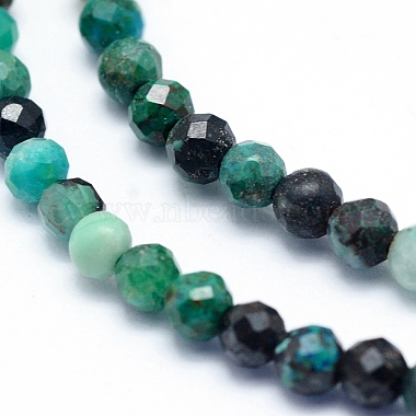 Natural Chrysocolla Beads Strands(X-G-G823-13-3mm)-3