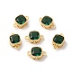 Real 18K Gold Plated Brass Cubic Zirconia Links Connectors(KK-M243-04G-05)-1
