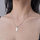 201 Stainless Steel Hollow Word Love Pendant Necklace(NJEW-OY001-26)-2