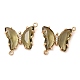 Brass Pave Faceted Glass Connector Charms(FIND-Z020-04S)-1