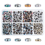 240Pcs 8 Colors Electroplated Natural Lava Rock Beads, Flat Round/Disc, Heishi Beads, Bumpy, Mixed Color, 8.5x4mm, Hole: 1mm, 30pcs/color(G-OC0002-03)