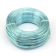 Round Aluminum Wire, Flexible Craft Wire, for Beading Jewelry Doll Craft Making, Pale Turquoise, 18 Gauge, 1.0mm, 200m/500g(656.1 Feet/500g)(AW-S001-1.0mm-24)