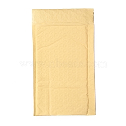 Matte Film Package Bags, Bubble Mailer, Padded Envelopes, Rectangle, Lemon Chiffon, 22.2x12.4x0.2cm(X-OPC-P002-01C-01)