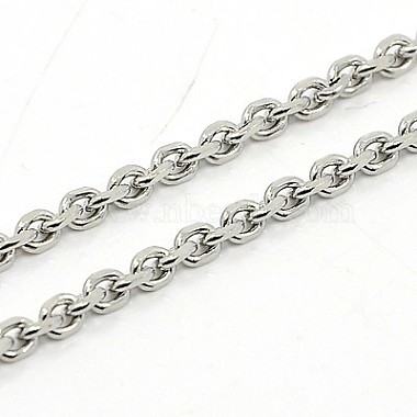 304 Stainless Steel Necklaces(NJEW-F027-40-2mm)-2