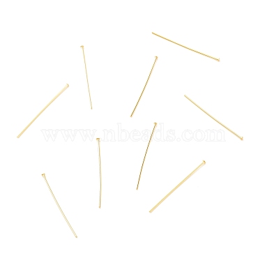 2.4cm Real 18K Gold Plated Brass Flat Head Pins