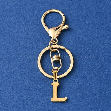 Letter L Stainless Steel Keychain