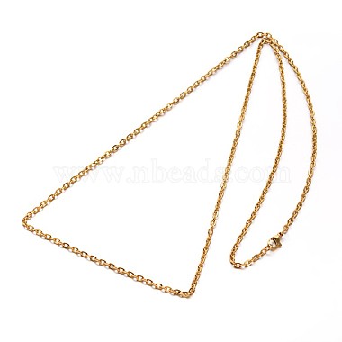 304 Stainless Steel Cable Chains Necklaces(NJEW-O058-13G)-2
