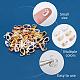 180Pcs 3 Colors Alloy Pendant Bails with Open Rings(FIND-CA0004-98)-5