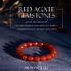 Natural Red Agate Round Beads Stretch Bracelets(BJEW-PH0001-8mm-04)-6
