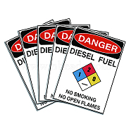 Waterproof PVC Warning Sign Stickers, Rectangle, Word, 25x17.5cm(DIY-WH0237-011)